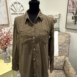 Altar'd State Olive Green Shirt